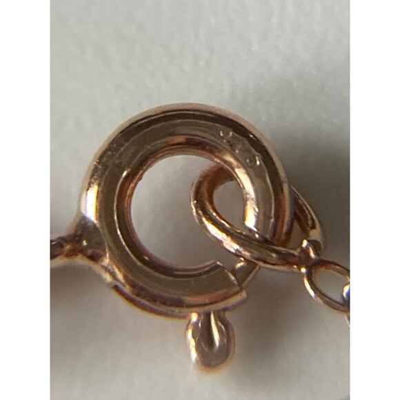 Ross simons sterling silver rose gold vermeil heart pendant Necklace - Picture 7 of 8